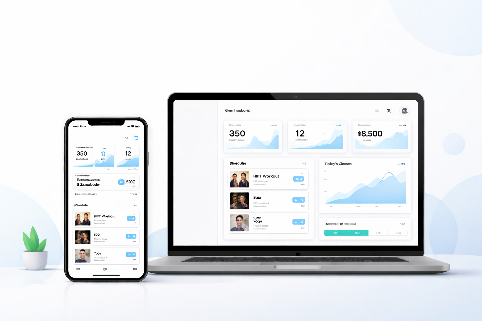 gym/fitness and yoga studio